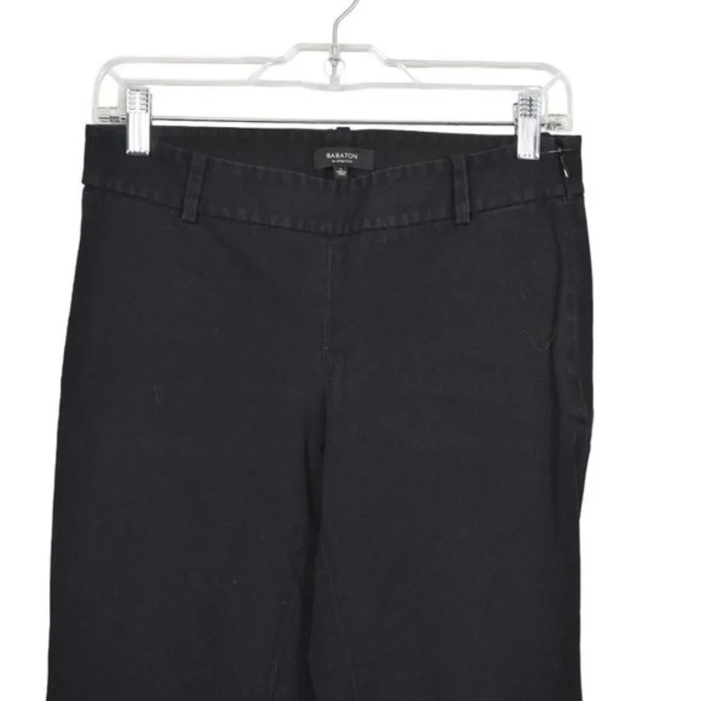 Aritzia Babaton Black Bi Stretch Ellis Low Rise Slim Leg  Ankle Size 4 - Picture 3 of 10
